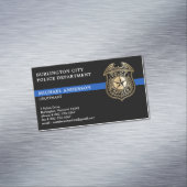 Carte De Visite Magnétique Police Service Personnalisé Emblème L'Application  (In Situ)