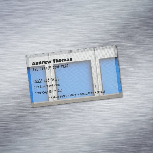 Carte De Visite Magnétique Porte de garage (In Situ)