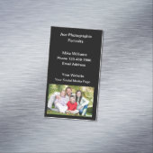 Carte De Visite Magnétique Portrait Photographe vertical (In Situ)