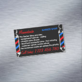 Carte De Visite Magnétique Poteau Services d'approvisionnement Black Red Navy (In Situ)