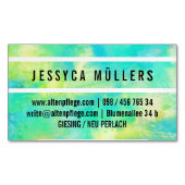 Carte de visite magnétique pour les personnes âgée (devant)