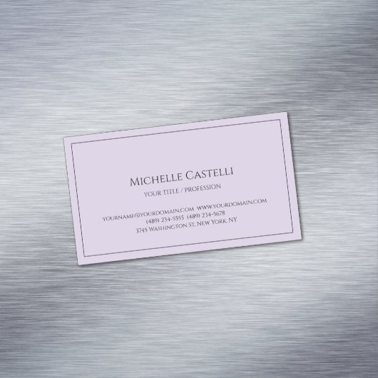 Carte De Visite Magnétique Premium Silk Professional Unique Classique Simple (In Situ)