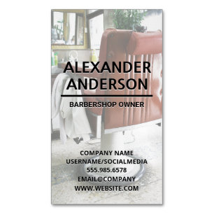 Carte De Visite Magnétique Président Barbershop