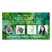 Carte De Visite Magnétique Pro photographe avec 4 photos faites sur commande (devant)