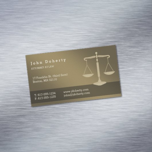 Carte De Visite Magnétique Procureur | Avocat professionnel (In Situ)