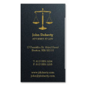 Carte De Visite Magnétique Procureur | Classic Golden Scales of Justice (devant Vertical)