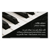 Carte De Visite Magnétique Professeur de piano (devant)