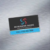 Carte De Visite Magnétique Professional HVAC Logo Heating & Air Conditioning (In Situ)