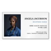 Carte De Visite Magnétique Professional Registered Nurse Photo (devant)