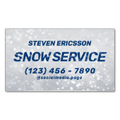 Carte De Visite Magnétique Professional snow removal winter service (devant)