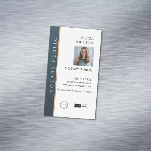 Carte De Visite Magnétique Professionnel moderne minimaliste ajouter le logo  (In Situ)