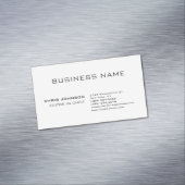 Carte De Visite Magnétique Professionnel Moderne Plain Simple (In Situ)