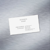 Carte De Visite Magnétique Professionnel Moderne Plain Simple (In Situ)
