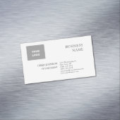 Carte De Visite Magnétique Professionnel Moderne Plain Simple (In Situ)