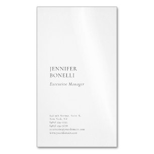 Carte De Visite Magnétique Professionnel plain minimaliste moderne tendance 
