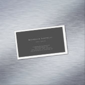 Carte De Visite Magnétique Professionnel Unique Classique Noir Blanc (In Situ)