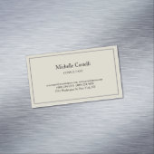 Carte De Visite Magnétique Professionnel Unique Classique Simple (In Situ)