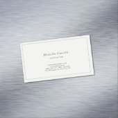 Carte De Visite Magnétique Professionnel Unique Classique Simple Pastel (In Situ)