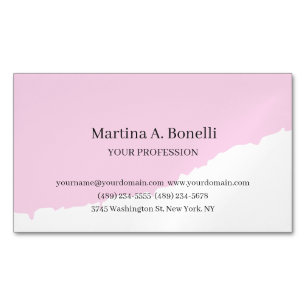 Carte De Visite Magnétique Professionnel Unique Élégant Simple Spécial