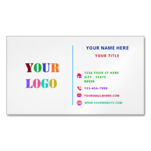 Carte de visite magnétique professionnelle personn