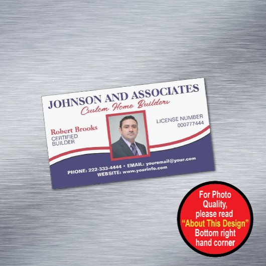 Carte de visite magnétique professionnelle pour em