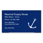 Carte De Visite Magnétique Profil nautique d'affaires (devant)
