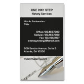 Carte De Visite Magnétique Public du notaire (devant Vertical)