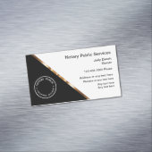 Carte De Visite Magnétique Public Notaire Professionnel Classique (In Situ)