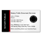 Carte De Visite Magnétique Public Notaire Professionnel moderne (devant)