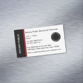 Carte De Visite Magnétique Public Notaire Professionnel moderne (In Situ)