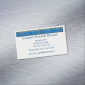 Carte De Visite Magnétique QR Code, Custom Portable Toilet Rentals (In Situ)