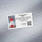 Carte De Visite Magnétique Red Fire Extinguisher Fire Safety   (In Situ)