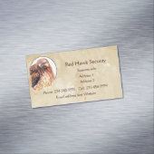 Carte De Visite Magnétique Red Hawk Custom Business Bird of Prey (In Situ)