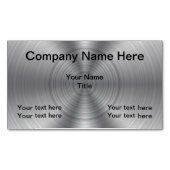 Carte De Visite Magnétique Regard métallique frais (devant)