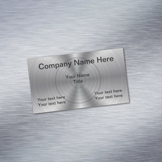 Carte De Visite Magnétique Regard métallique frais (In Situ)