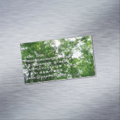 Carte De Visite Magnétique Regard sur les arbres d'été (In Situ)