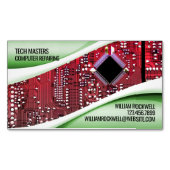 Carte De Visite Magnétique Réparation de l'ordinateur (devant)