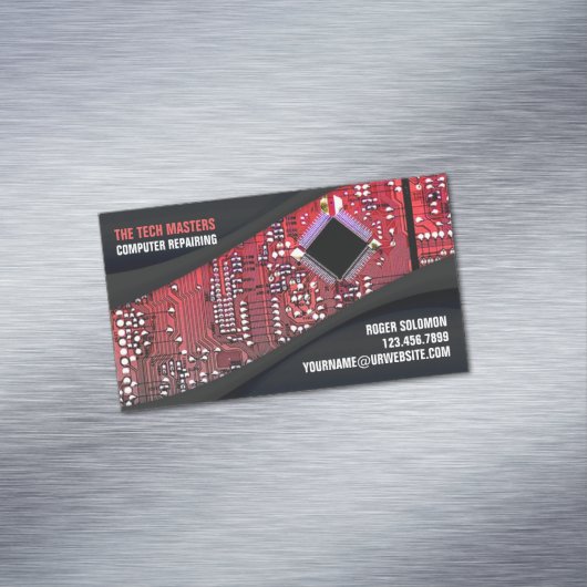 Carte De Visite Magnétique Réparation de l'ordinateur (In Situ)