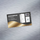 Carte De Visite Magnétique Réparation des appareils électroménagers Black Mes (In Situ)