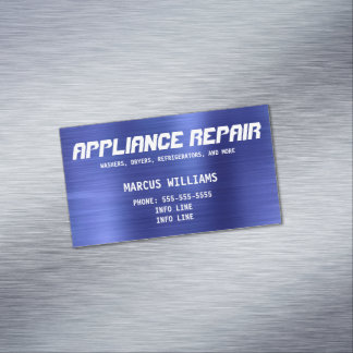 Carte De Visite Magnétique Réparation simple d'un appareil bleu