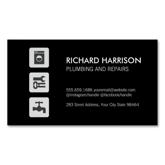Carte De Visite Magnétique Réparations Handyman (devant)