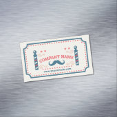 Carte De Visite Magnétique Rétro raseur-coiffeur (In Situ)