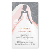 Carte De Visite Magnétique Robe blanche mariage (devant Vertical)