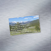 Carte De Visite Magnétique Rocky Mountain View Paysage Pittoresque (In Situ)