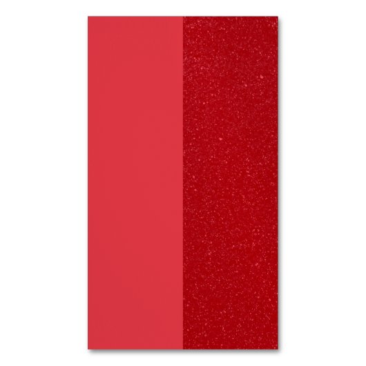 Carte de visite magnétique rouge à deux tons - Per (devant Vertical)