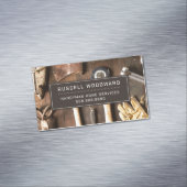 Carte De Visite Magnétique Rustique Handyman Carpenter Outils De Commerce (In Situ)