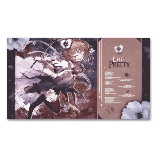 Carte De Visite Magnétique sakura cardcaptor (devant)