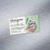 Carte De Visite Magnétique Salade jetée et assaisonnée | Restauration (In Situ)