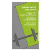 Carte De Visite Magnétique Salle De Fitness (devant Vertical)