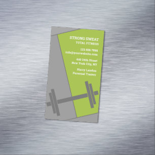 Carte De Visite Magnétique Salle De Fitness